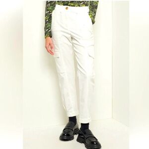 Derek Lam 10 Crosby-Elian Mid-Rise Stretch Cargo Pants-0298